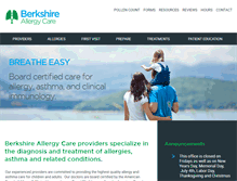 Tablet Screenshot of berkshireallergycare.com